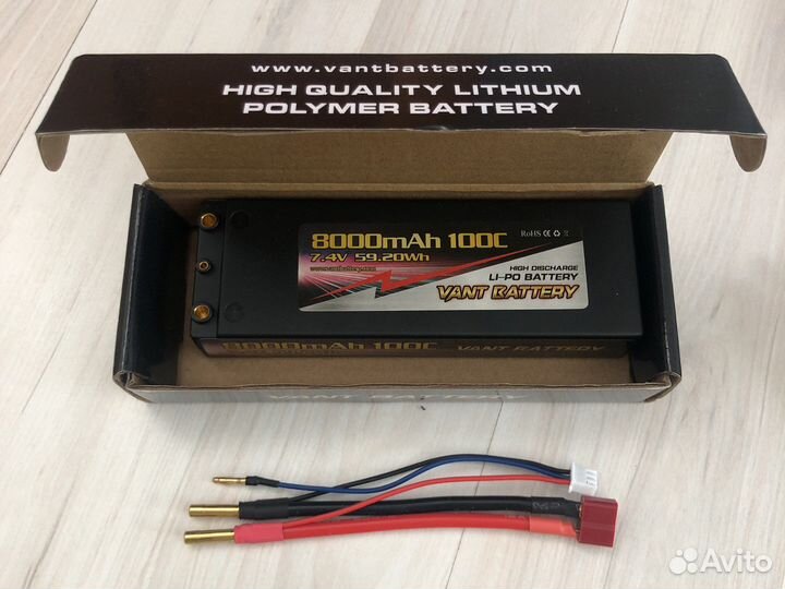 Аккамулятор литиевый 7.4v 8000mAh 100C