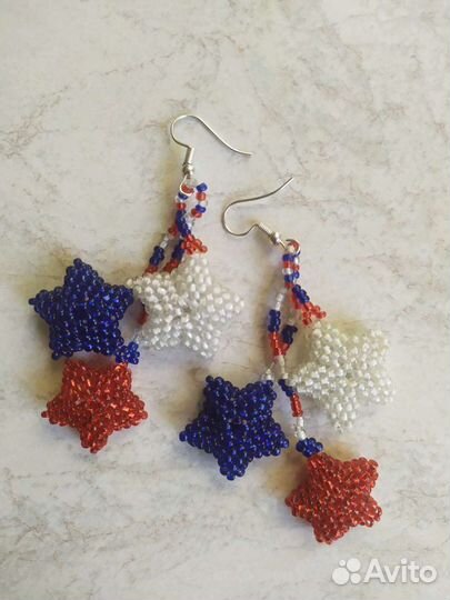 Серьги из бисера