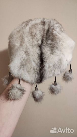 Шапка норковая женская