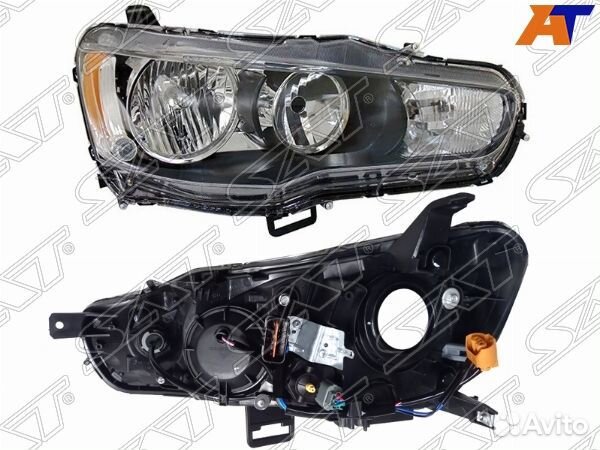Фара mitsubishi lancer, mitsubishi lancer sportbac