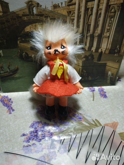 Кукла пупс ГДР винтаж кривоножка, котики,чудики