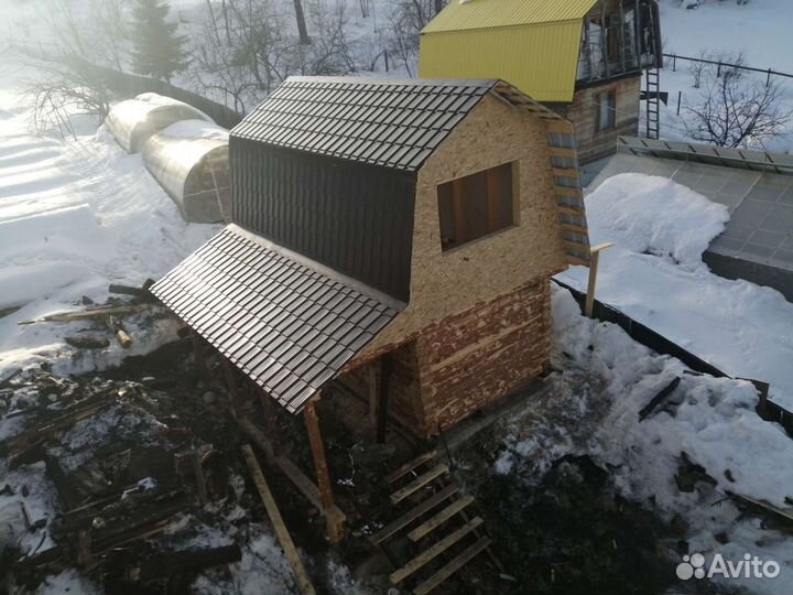 Крыша Заборы из профнастила Дом с нуля Гараж