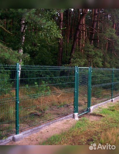 Сетка для забора 3d