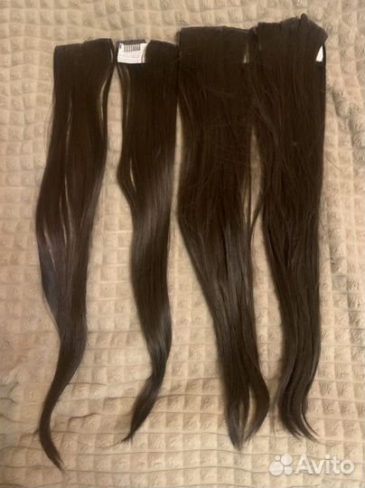 Волосы на заколках искусственные