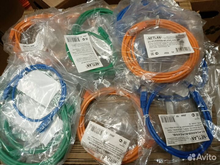 Патч-корды RJ-45 UTP 8P8C разных цветов