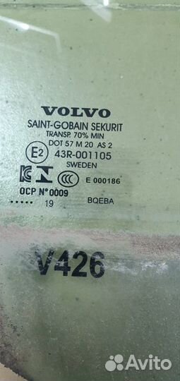 Стекло двери переднее правое Volvo Xc60 B4204T26