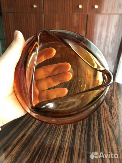 Вазочка, цветное стекло