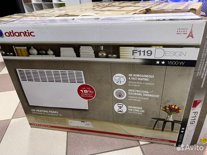 Конвектор электрический 1500W atlantic F119