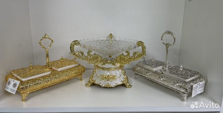 Мельхиоровая сахарница, варенница