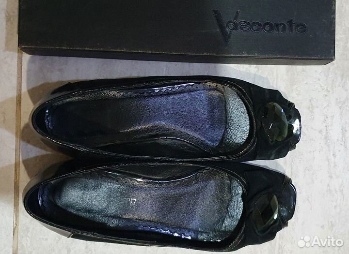 Балетки натуральная кожа 37