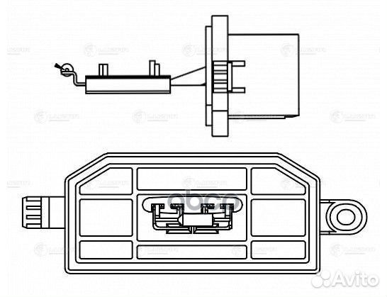 Резистор э/вент. отоп. для а/м Ford Focus III