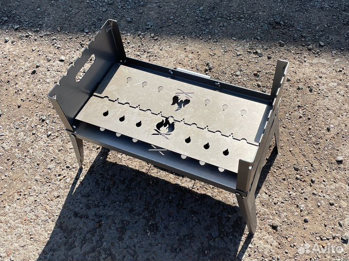 Мангал разборный (дипломат) 50*30 в чехле