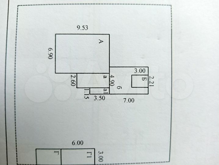 Дом 51,9 м² на участке 6,78 га