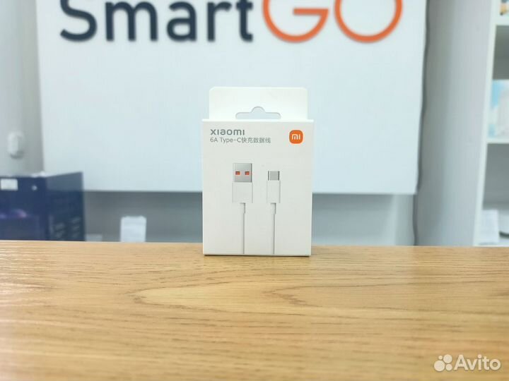 Кабель Xiaomi 6A USB Type-C - USB 2.0 Type-A