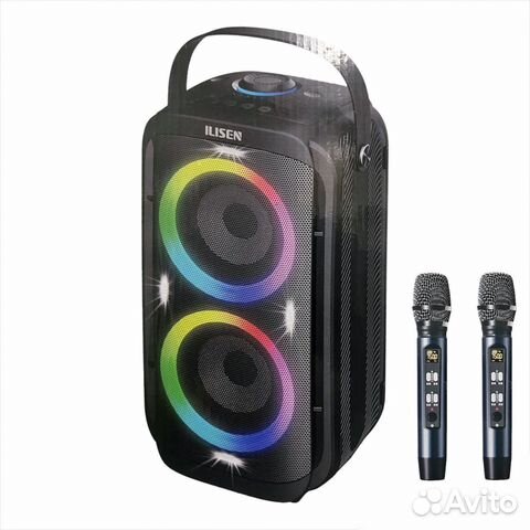 Портативная колонка ilisen V10 + 2mic