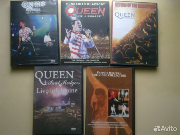 DVD Queen, Freddie Mercury, Sandra, Madonna