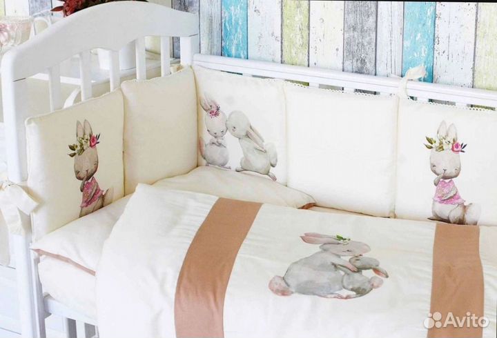 Бортики и подушка для малыша Топотушки