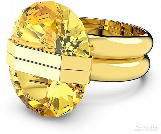 Swarovski кольцо Lucent желтое новое оригинал