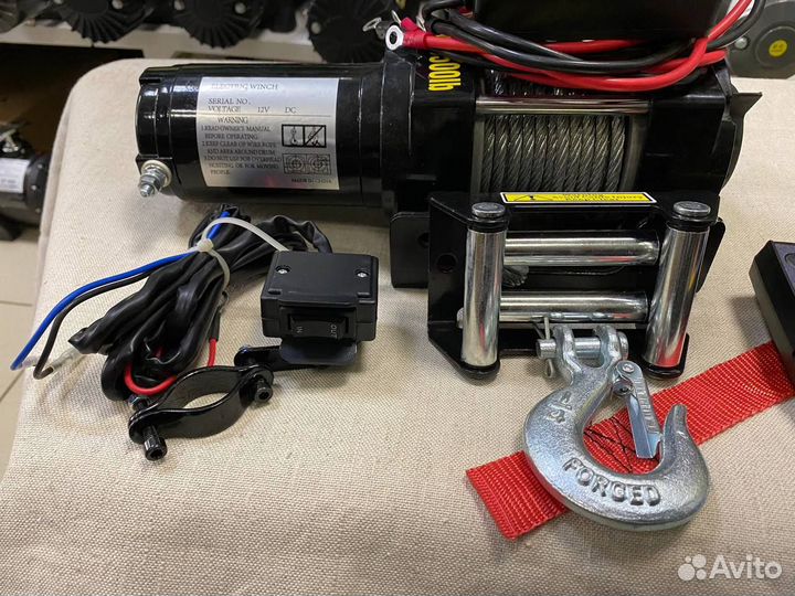 Лебедка Electric Winch 3500 lbs стальной трос