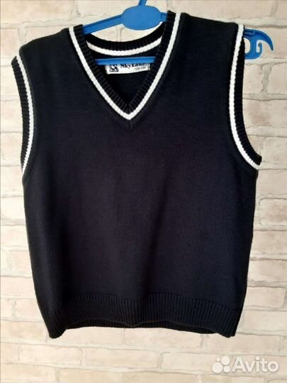 Жилетка школьная синия