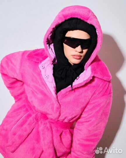 Двусторонняя стёганая куртка - шуба Only me