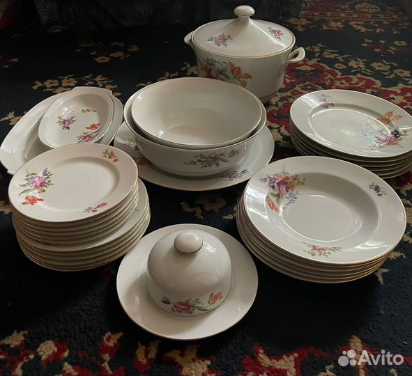 Немецкий столовый сервиз jlmenau