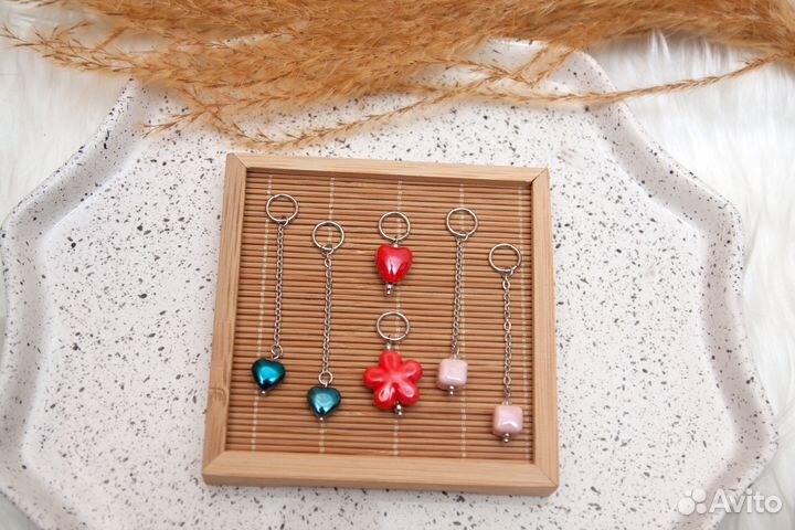 Серьги трансформеры Конго (родированные) набор