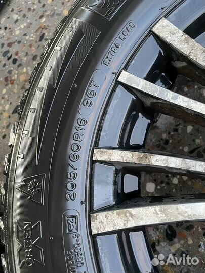 Колеса в сборе зимние для опель астра j 205/60 r16