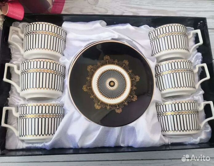 Чайный фарфоровый набор на 6 персон