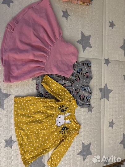Вещи пакетом на девочку 74 80