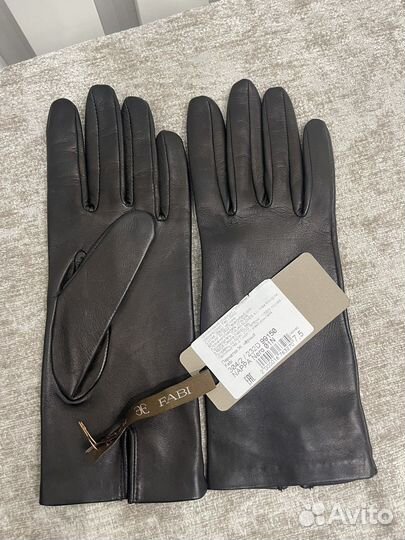 Перчатки Fabi 7,5 кожа наппа