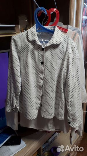 Рубашки, блузки 134 школа отдам