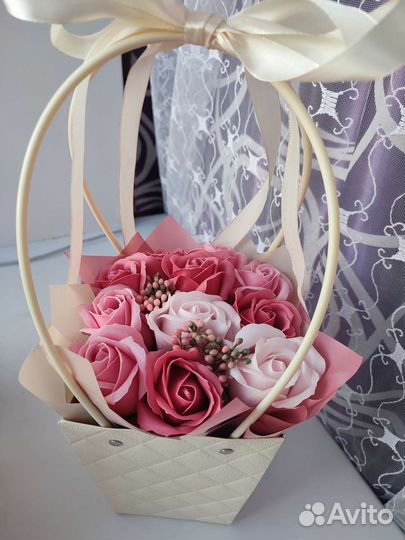 Букет мыльных роз