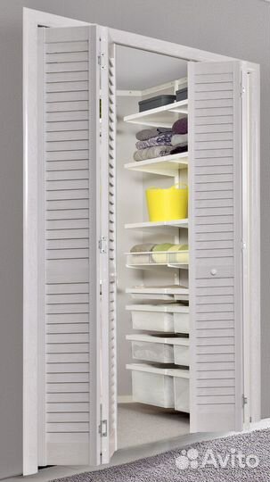 Жалюзийные дверцы деревянные жалюзи гардероба