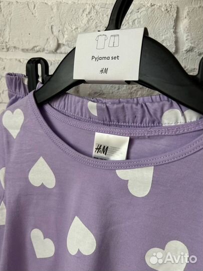 Пижама H&M на девочку 110/116