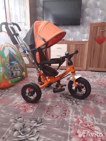 Детский велосипед с ручкой бу