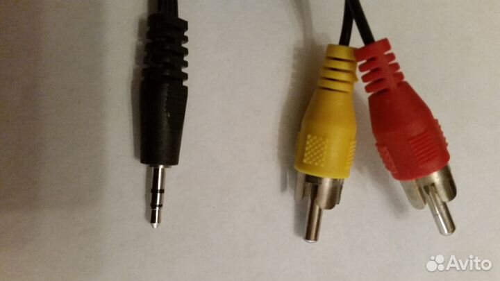 Кабель micro jack 2,5 мм (штекер) - 2 phono audio