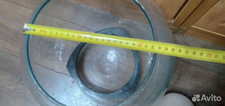 Аквариум круглый 18л с подставкой/ваза флорариум