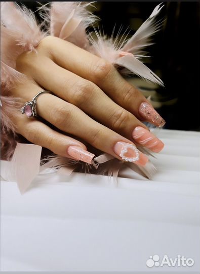 Маникюр наращивание центр