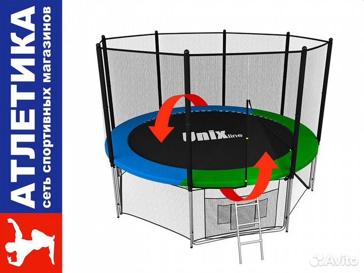 Батуты с сеткой новые всех размеров. Большой выбор