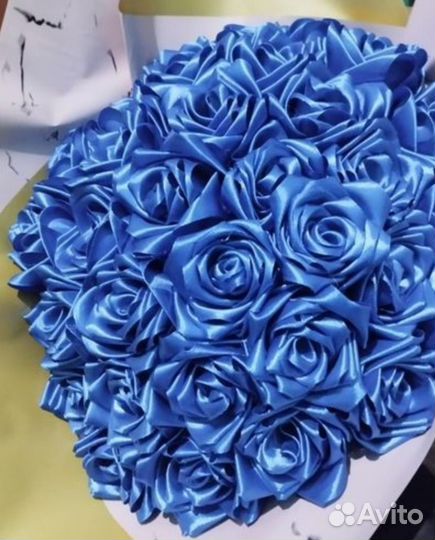 Букет из атласных лент