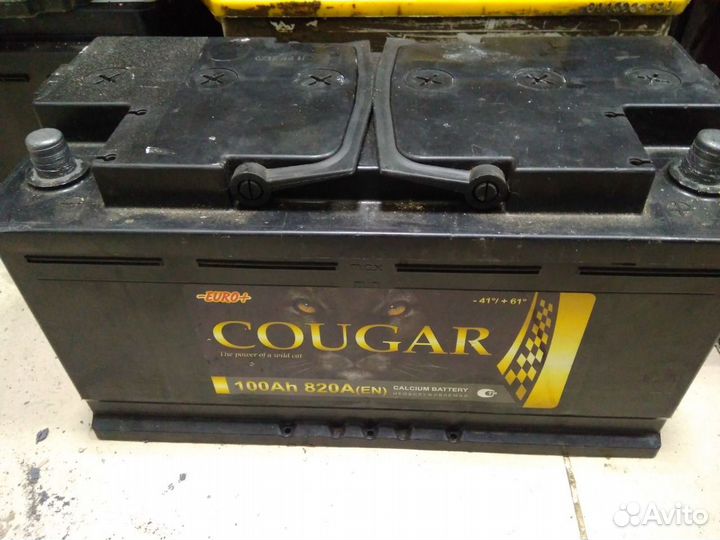 100Ач аккумулятор б/у Cougar