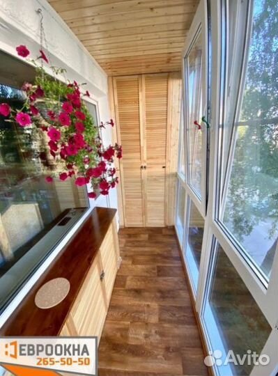 Остекление\ремонт балконов лоджий под ключ Крск