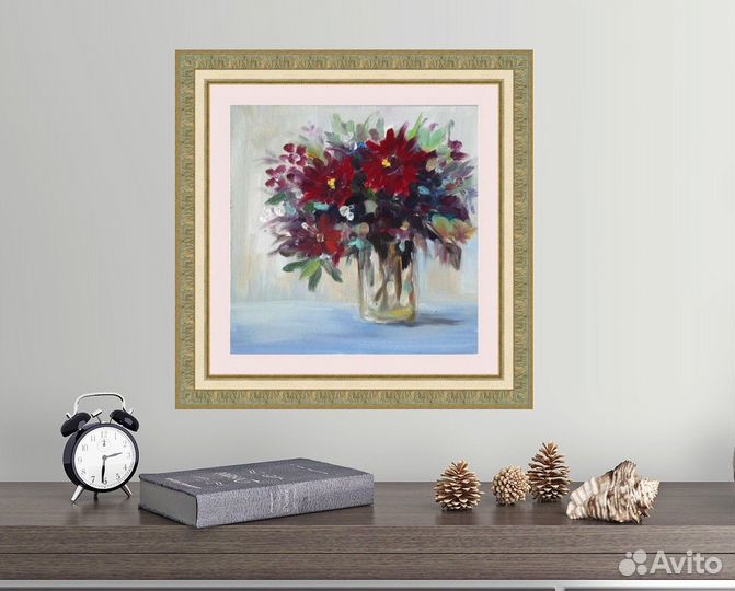 Букет летних полевых цветов. Картина Маслом 20\20