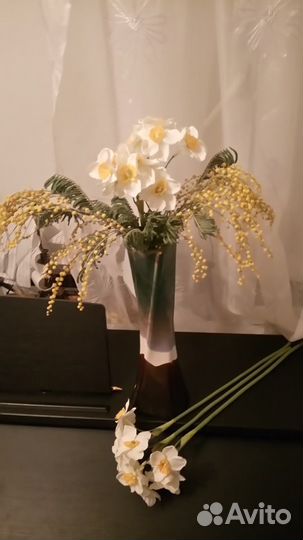 Букет нарциссов искусственные цветы 6 шт