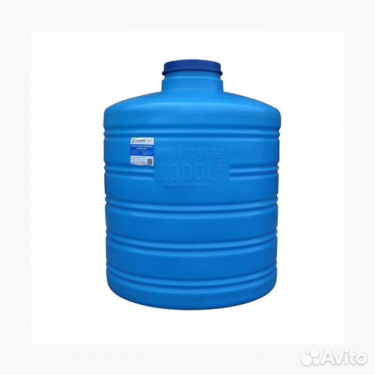 Бак пластиковый пищевой 1 куб (вертикальный, умень