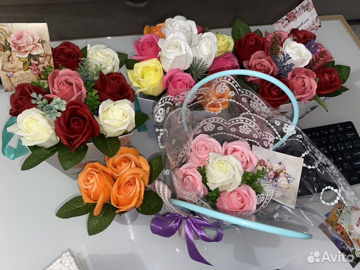 Букет цветов из Мыла