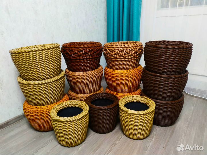 Кашпо горшок для цветов / подарочная емкость