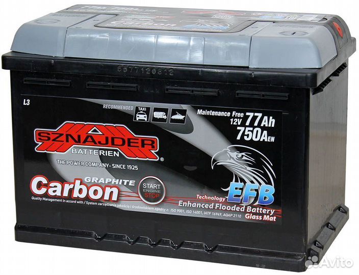 Аккумуляторы Шнайдер EFB, аналог AGM