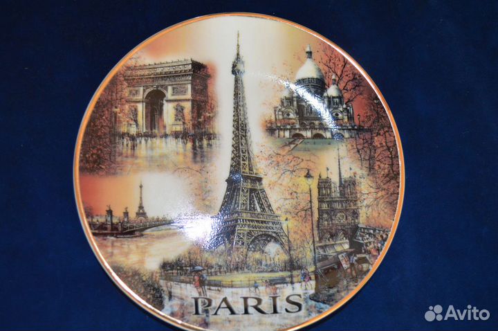 Тарелочки сувенирные Греция, Канары, Чехия, Египет